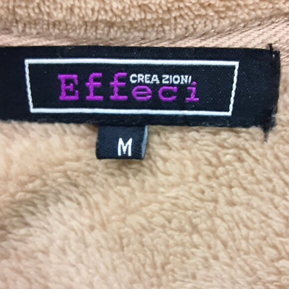 Effeci Crea Zioni Woman's Vest Size MEDIUM, Zip Closure, Pockets, brown - Picture 3 of 7